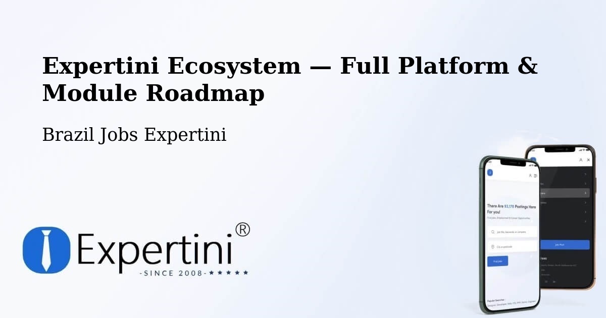 Expertini Ecosystem — Full Platform & Module Roadmap – Arco Íris